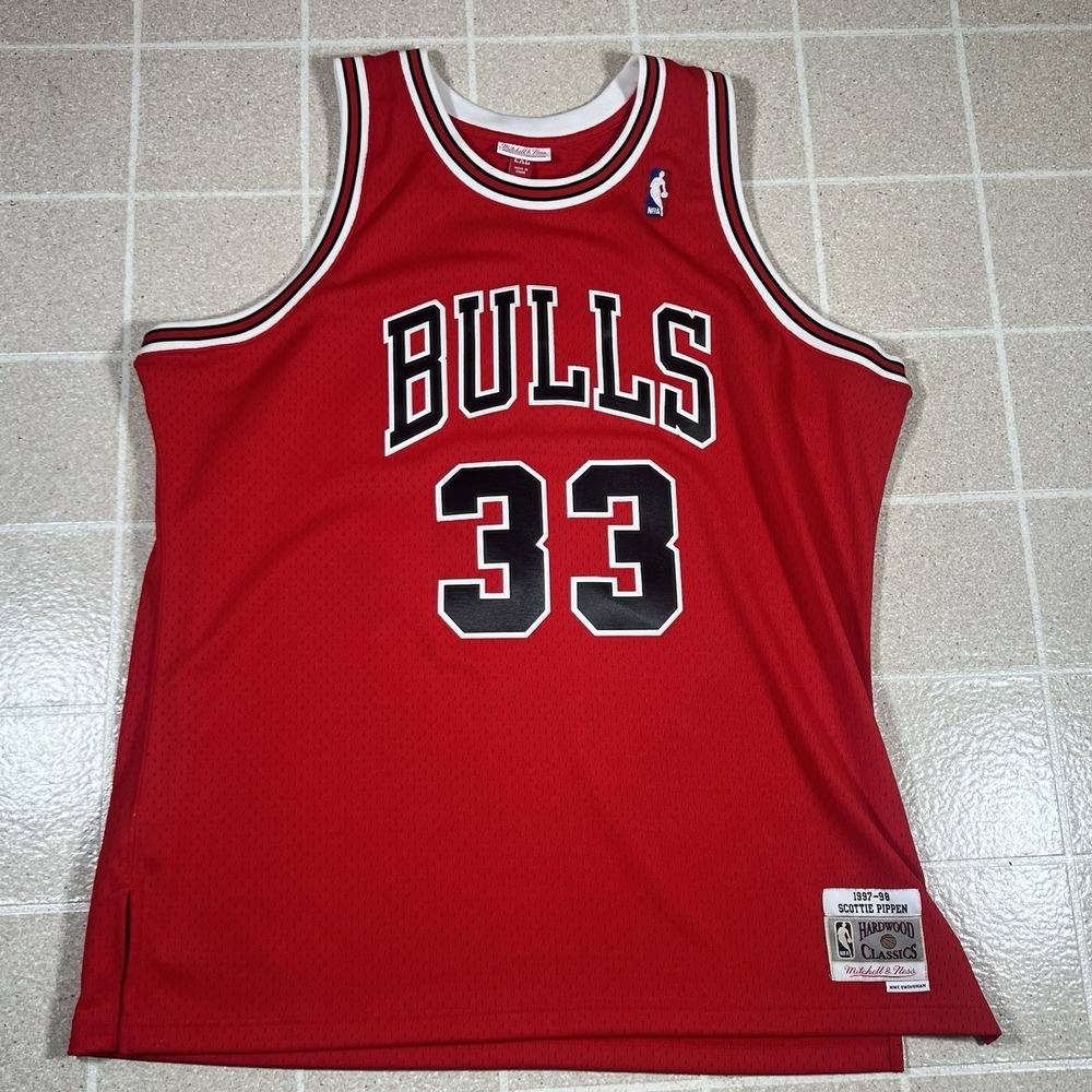 Chicago Bulls Scottie Pippen  #33 Jersey Sz 2XL Mitchell & Ness Swingman 97-98